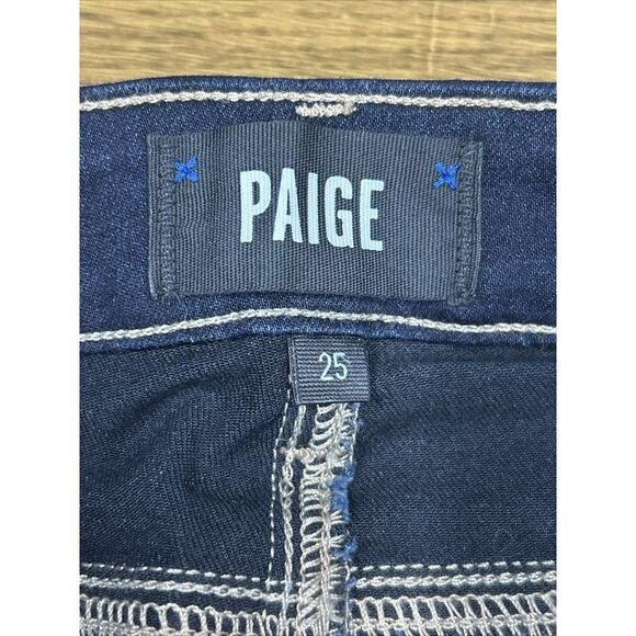 PAIGE JEANS WOMENS size 25  HOXTON ANKLE Denim Daily Stretch Slim Fit NWOT - Picture 6 of 11